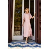 Marisse Pink Midi Dress | Shoptok.si