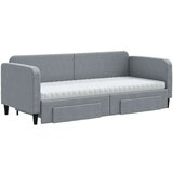  Dnevni krevet na razvlačenje svjetlosivi 80 x 200 cm od tkanine | shoptok.hr