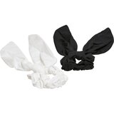 Urban Classics Scrunchies with Bow XXL 2-Pack Black/White | Shoptok.si