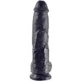 King Cock 10 testisa dildo (25 cm) - crni | shoptok.hr
