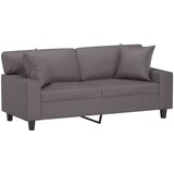  Dvosjed s ukrasnim jastucima sivi 140 cm od umjetne kože | shoptok.hr