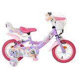 Volare dječji bicikl Unicorn 12″ ljubičaste boje, s dvije ručne kočnice | shoptok.hr