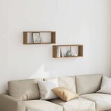  Zidne kockaste police 2 kom Artisan hrast 60x15x23 cm | shoptok.hr