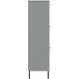  Regal za knjige sivi 90 x 35 x 128,5 cm od masivnog drva OSLO | shoptok.hr