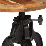 Bočni stolić od obnovljenog drva i željeza 45 x (45 - 62) cm | shoptok.hr