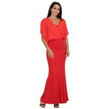 Figl Ženska haljina M577 smeđa | Crveno cene