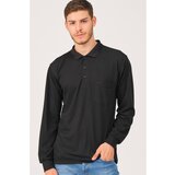 Dewberry V1902 MEN&#039;S POLO SWEATSHIRT-BLACK cijene
