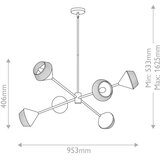 Elstead Lighting LESTENEC Alora Mood 40,6/95,3 cm 40 W E14 | Shoptok.si