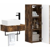  Set namještaja za kupaonicu 2 kom. Dimljeni hrast Smeđa 33 x 34,5 x 100 cm | Shoptok.si