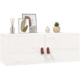  Zidni ormarići 2 kom bijeli 80 x 30 x 30 cm od masivne borovine | shoptok.hr