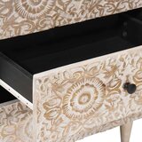  Ormar za krevet Bijelo 50 x 33 x 60 cm Čvrsto drvo manga - Bijelo | shoptok.hr