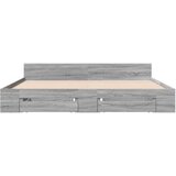  Okvir za krevet s ladicama boja hrasta 180x200 cm | shoptok.hr
