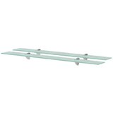 Maison Chic 2 kosi Stenske Police - Viseče police steklo 90x10 cm 8 mm, (21793971) | Shoptok.si