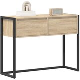 vidaXL Stranska miza Sonoma 100 x 36 x 75 cm Konstruiran les | Shoptok.si
