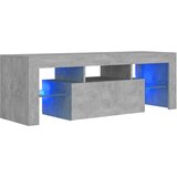 Furnova TV omarica z LED lučkami betonsko siva 120x35x40 cm, (21924684) | Shoptok.si