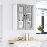  Zidni stakleni ormarić PORTO Betonski sivi 60 x 31 x 80 cm | Eponuda.com