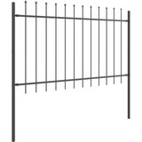  Vrtna Ograda 3 pcs Siva 5,1 x 1 m Čelik s prahom | shoptok.hr