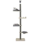 SUPERHOME Maca Toranj grebalica i penjalica za mačke do plafona 271cm Siva | Eponuda.com