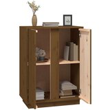  Komoda smeđa boja meda 60 x 35 x 80 cm od masivne borovine | shoptok.hr