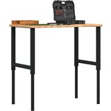 vidaXL Delovna miza rjava 100x60x(71,5-98) cm hrastovina pravokotna | Shoptok.si