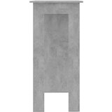  Barski stol s policom siva boja betona 102x50x103 5 cm iverica | shoptok.hr