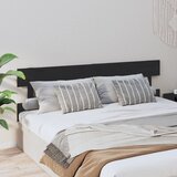  Uzglavlje za krevet crno 184 x 3 x 81 cm od masivne borovine | shoptok.hr