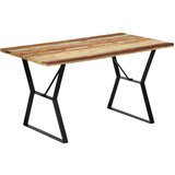 vidaXL blagovaonski stol od masivnog obnovljenog drva 140 x 80 x 76 cm | shoptok.hr