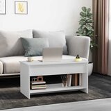  Stolić za kavu bijeli 102x50x52,5 cm od konstruiranog drva | Eponuda.com