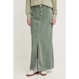 PepeJeans traper suknja maxi skirt hw clr boja: zelena, maxi, širi se prema dolje, PL901143 Cene