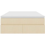 Krevet s madracem i skladištem Krema 120 x 200 cm Poliester | shoptok.hr