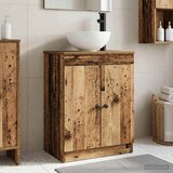  Kupaonski umivaonik s sudoperom Staro drvo 54 x 35 x 83 cm | shoptok.hr