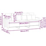  Trosjed od tkanine krem 180 cm | shoptok.hr