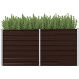 vidaXL Visoka greda rjava 160x40x77 cm pocinkano jeklo, (20618533) Cene