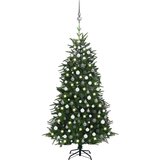  Umjetno božićno drvce LED sa setom kuglica zeleno 210 cm PVC/PE | shoptok.hr