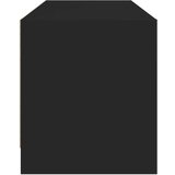 vidaXL TV omarica s steklenimi vrati črna 102x37x42 cm | Shoptok.si