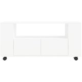 TV ormarić bijeli 102 x 34,5 x 43 cm od konstruiranog drva | Eponuda.com