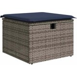  9-dijelni set vrtnih sofa poliratan i bagrem s jastucima sivi | shoptok.hr
