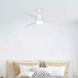  Aigostar-LED prigušiva plafonski ventilator LED/20W/230V 2700-6500K 132 cm + daljinski upravljač beli | Eponuda.com