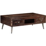  Klubska mizica iz trdnega predelanega lesa 100x60x35 cm | Shoptok.si