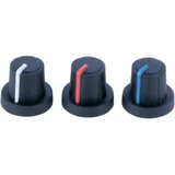 Soft touch" dugme za upravljanje 3/03/TPN 110006, 6 mm crna