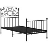  Okvir za krevet crni metalni 90 x 200 cm | shoptok.hr