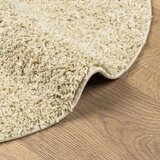  Čupavi moderni tepih s visokim vlaknima zlatni Ø 160 cm | shoptok.hr