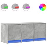 TV ormarić s LED svjetlima boja betona 97x34x40 cm drveni | shoptok.hr
