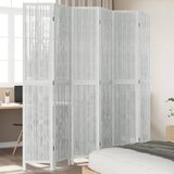 The Living Store Paravan 6-delni bel trden les pavlovnije - Pregrada Za Prostor, (21494186) | Shoptok.si