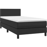  Box spring postelja z vzmetnico črn 100x200 cm umetno usnje, (20723872) | Shoptok.si