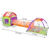  Otroški šotor s tunelom in 200 kroglicami | Shoptok.si