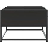 vidaXL Klubska mizica črna 100x50x35 cm inženirski les in kovina | Shoptok.si
