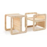 Little Nice Things Dječje stolice od borovine u setu od 2 kom Montessori -