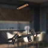 BRILONER 4059045 - Luster na sajli ERA 4xGU10/10W/230V crne boje | Eponuda.com