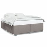 vidaXL Okvir za krevet bez madraca smeđesivi 200x200 cm od tkanine | shoptok.hr